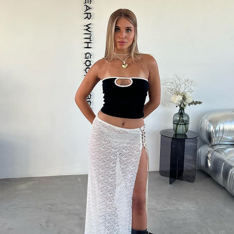 Hollow-out Women's Base-layer Tube Top