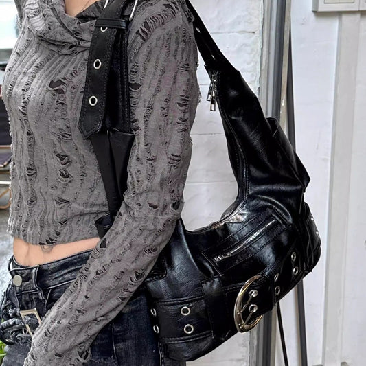 American-style Chic Underarm Bag In A Spicy-girl Vibe, Large Capacity And Super Versatile