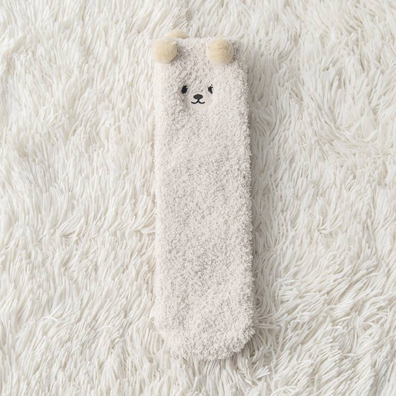 Plush Socks Female Plus Velvet Thickened Warm Month Socks