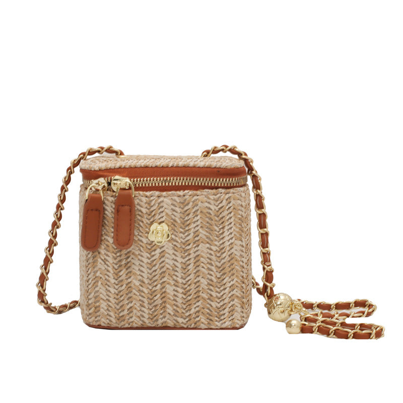 Simple Cosmetic Bag Box Straw Fairy Forest Series