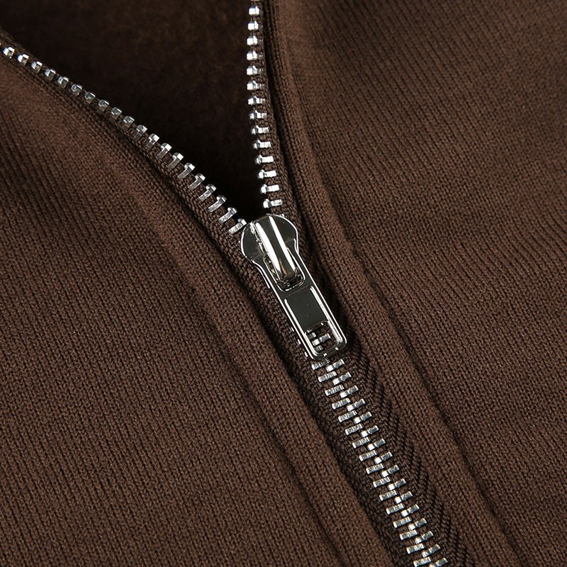 Stitching Contrast Color Letter Printed Hoodie