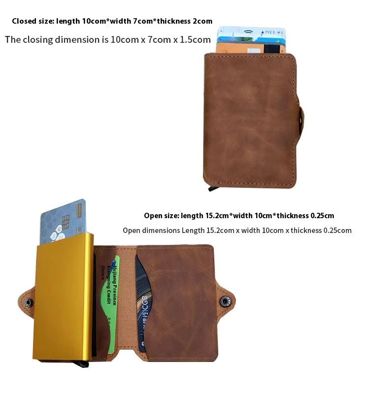 Retro Style Metal Multifunctional Zinc Alloy Card Holder