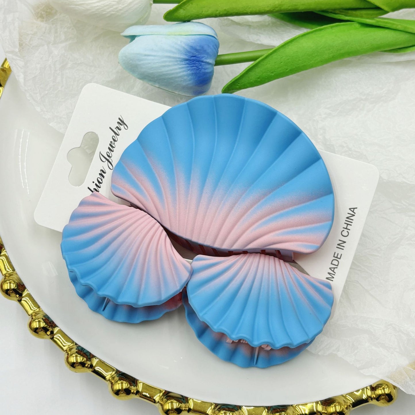 Gradient Frosted Hair Clip Set