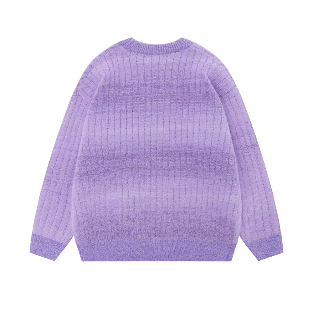 Rendering Gradient Sweater Løs Casual Herre