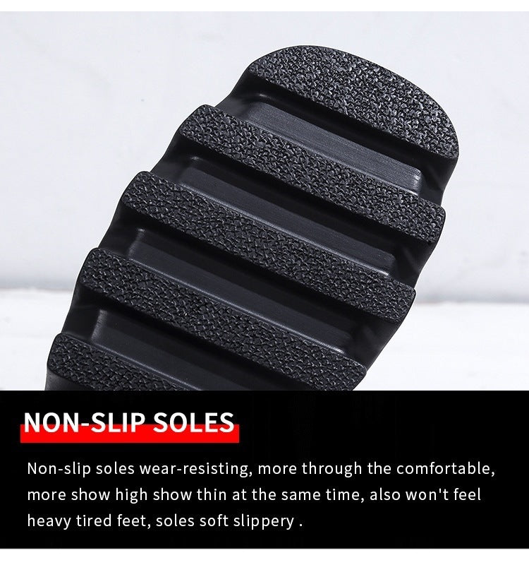 European And American Chunky Heel Platform Women's Belt Buckle Chain Fashion Boots