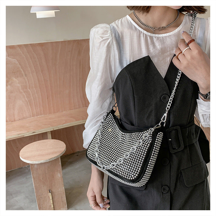 Popular Bright Diamond Women's New Fashion Messenger Bag