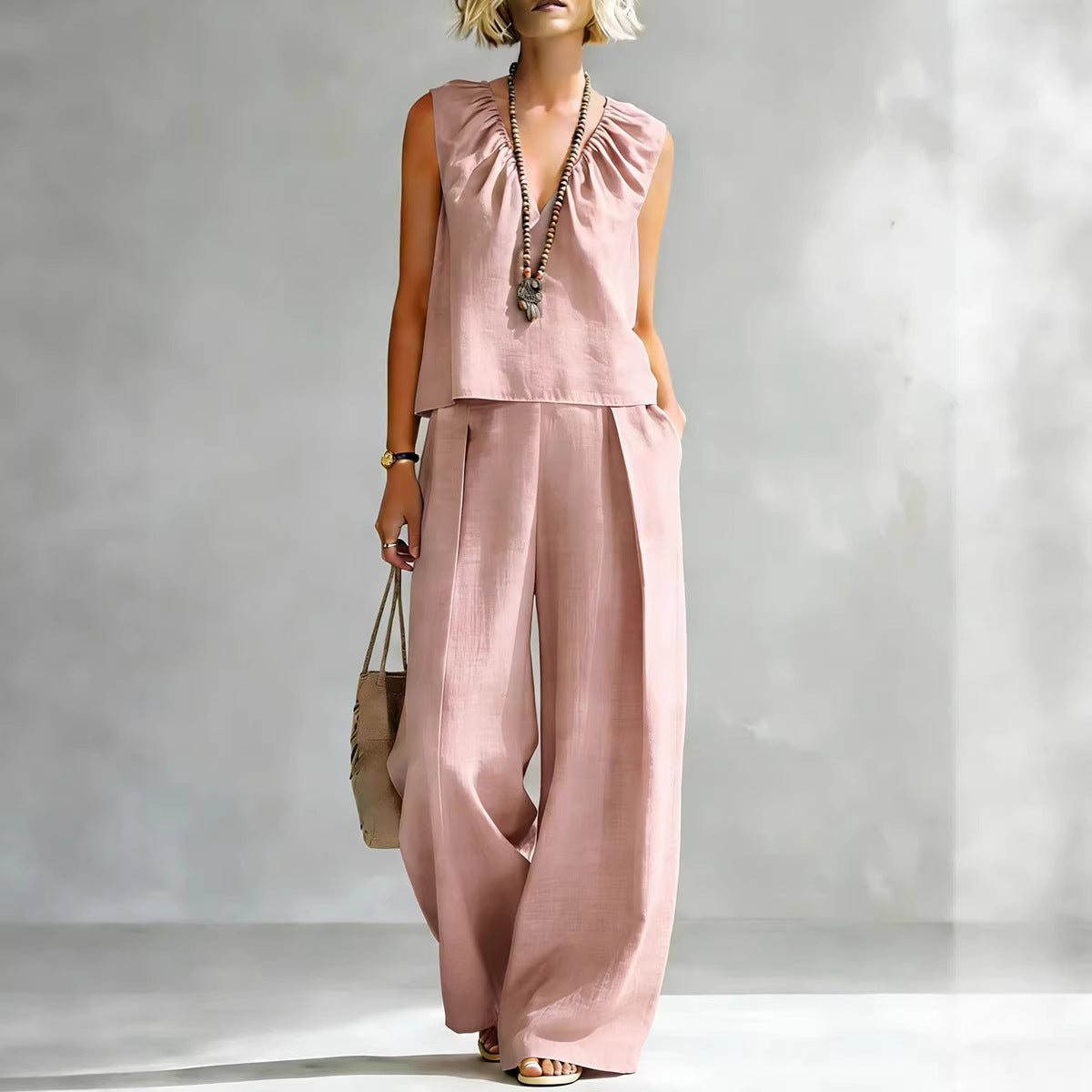 Sexy Urban-style Sleeveless Pantsuit