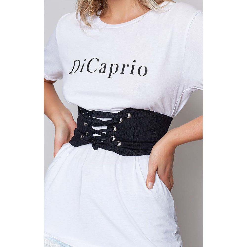 Trendy Clothing Accessories Knitted Pure Color Tied Belt