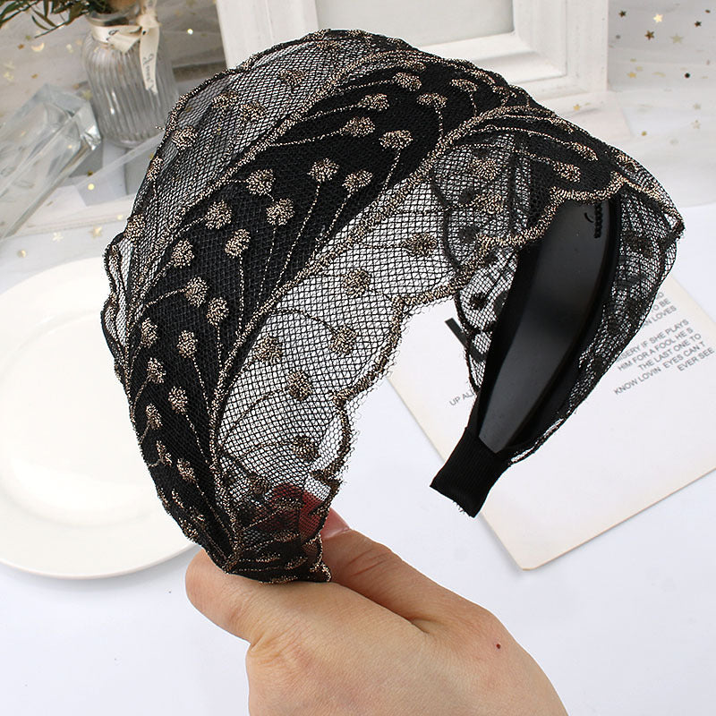 Headband Female Toothed Non-slip Wide Edge