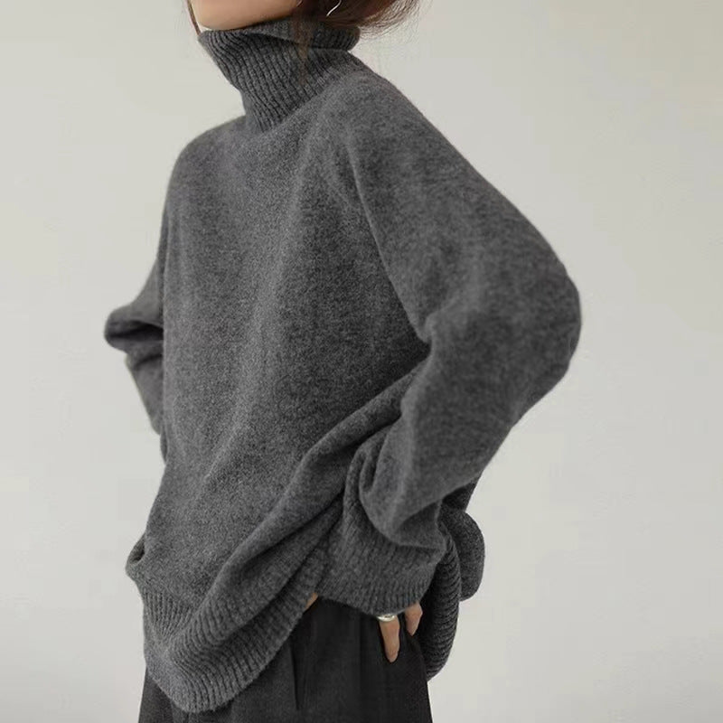 Ny EfterårVinter Fransk-inspireret Retro Afslappet Sweater