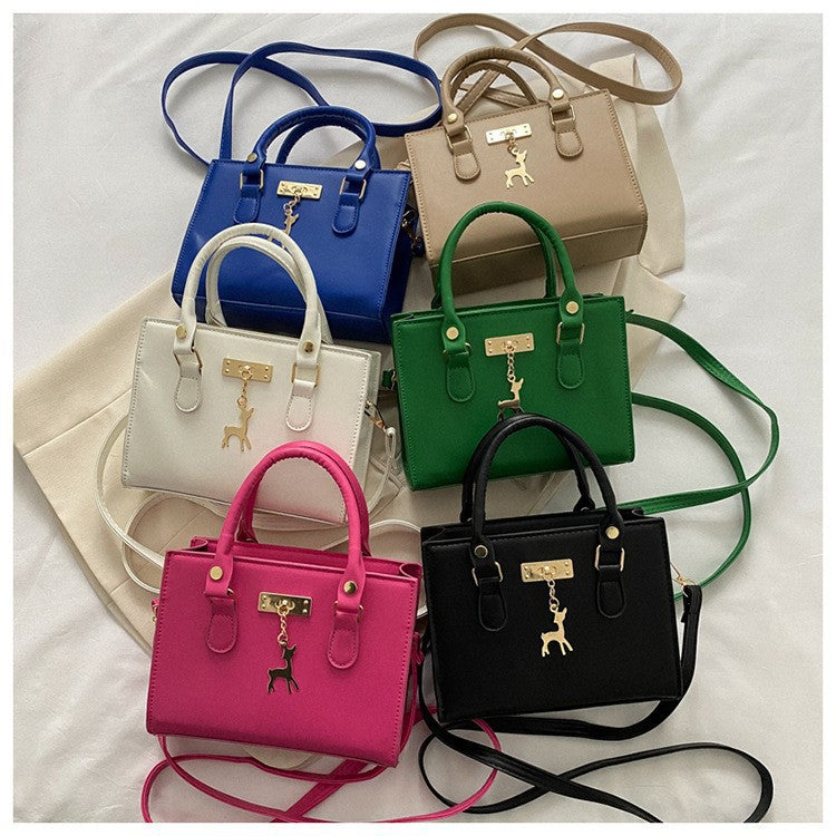 Women's Fashion Small Solid Color Square Bag