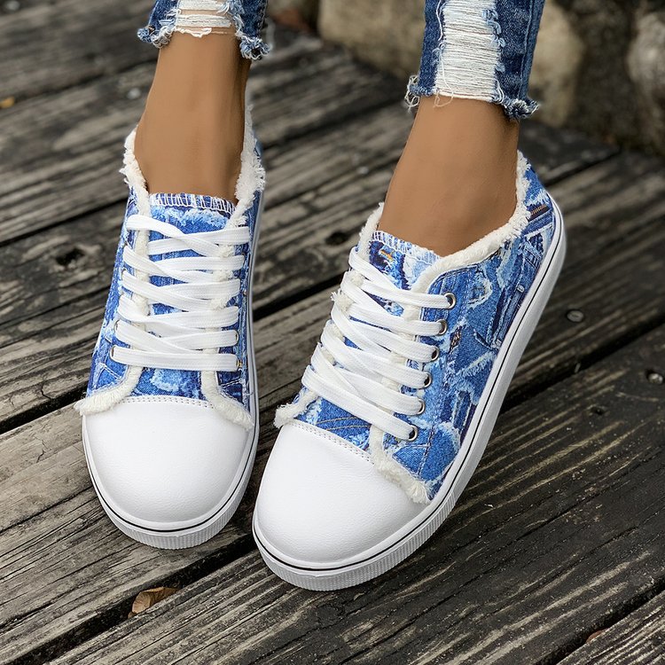 Plus Size Casual Flat Canvas Shoes