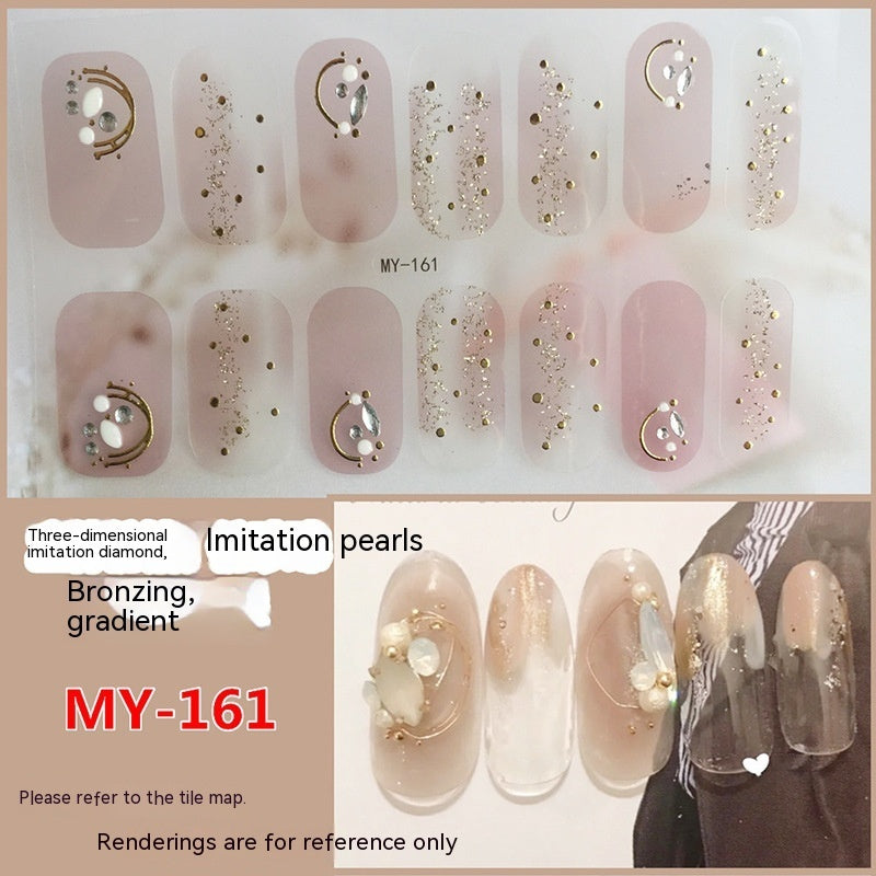 Baking-free Gel Three-dimensional Nail Stickers Full Paste Waterproof And Durable