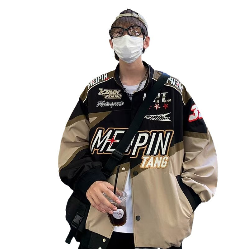 Men's American-style Design Niche Motorcycle Jacket