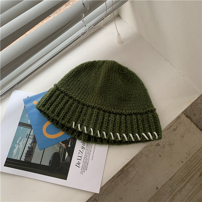 Women's Retro Handmade Crochet Wool Bucket Hat