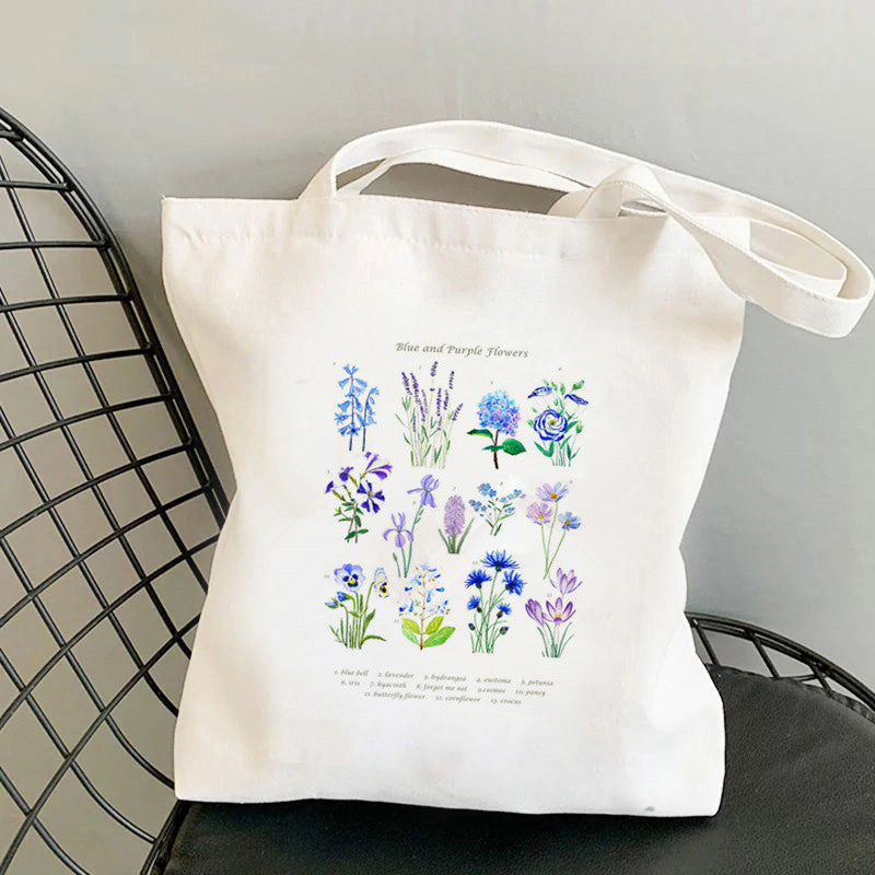 Printed Canvas Personalized One Shoulder Women's Fashionable Handbag