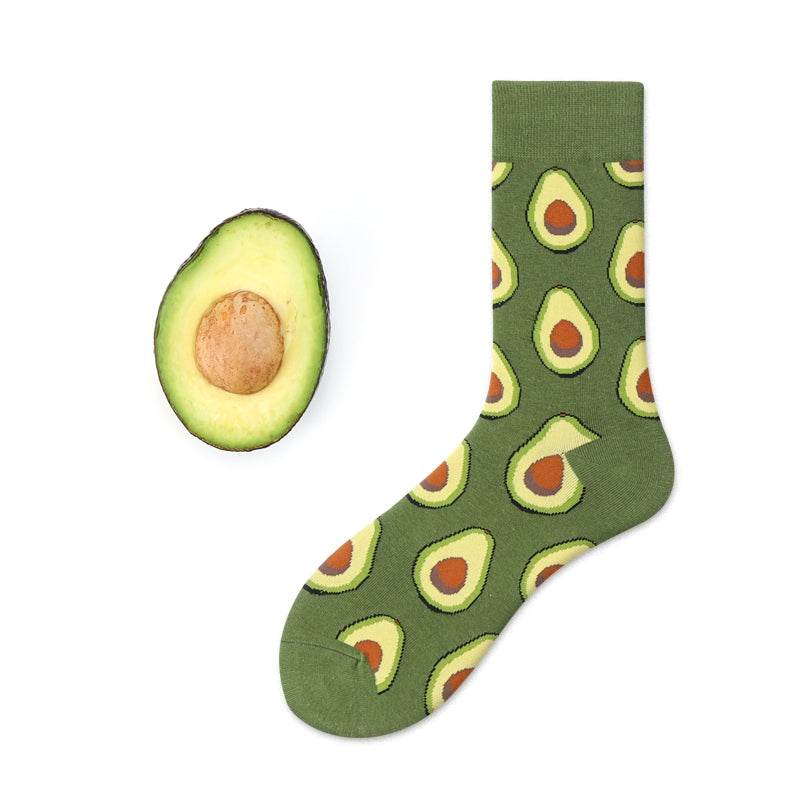 Cute Cotton Socks Women's Mid-tube Color Anime Wild Retro