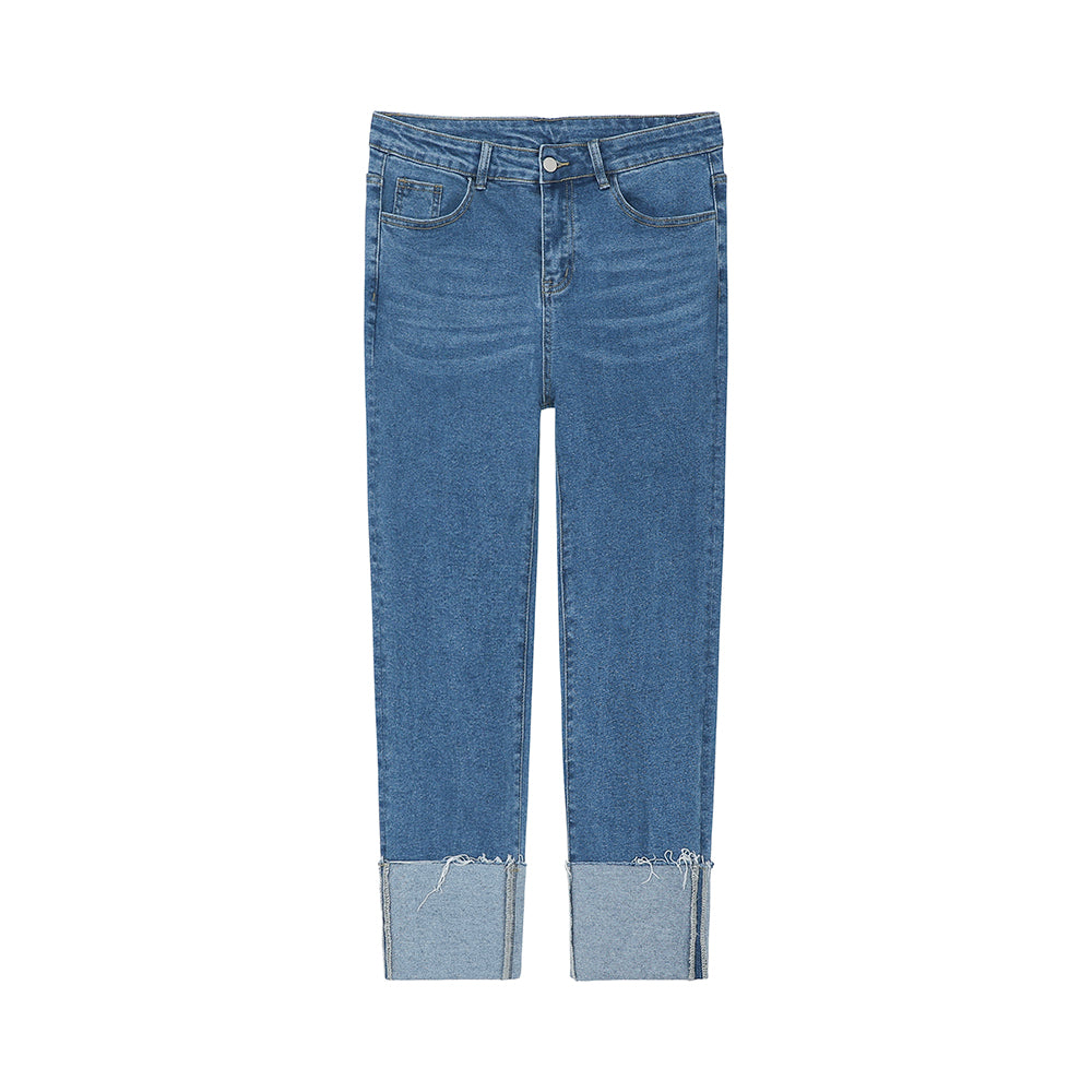 Jeans Summer New Trend Blue Washed Long Pants For Men