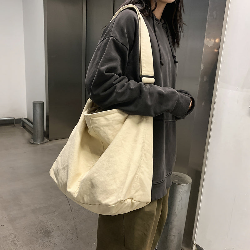 Japansk Og Koreansk Enkel Og Alsidig Skuldertaske Studerende Litterær
