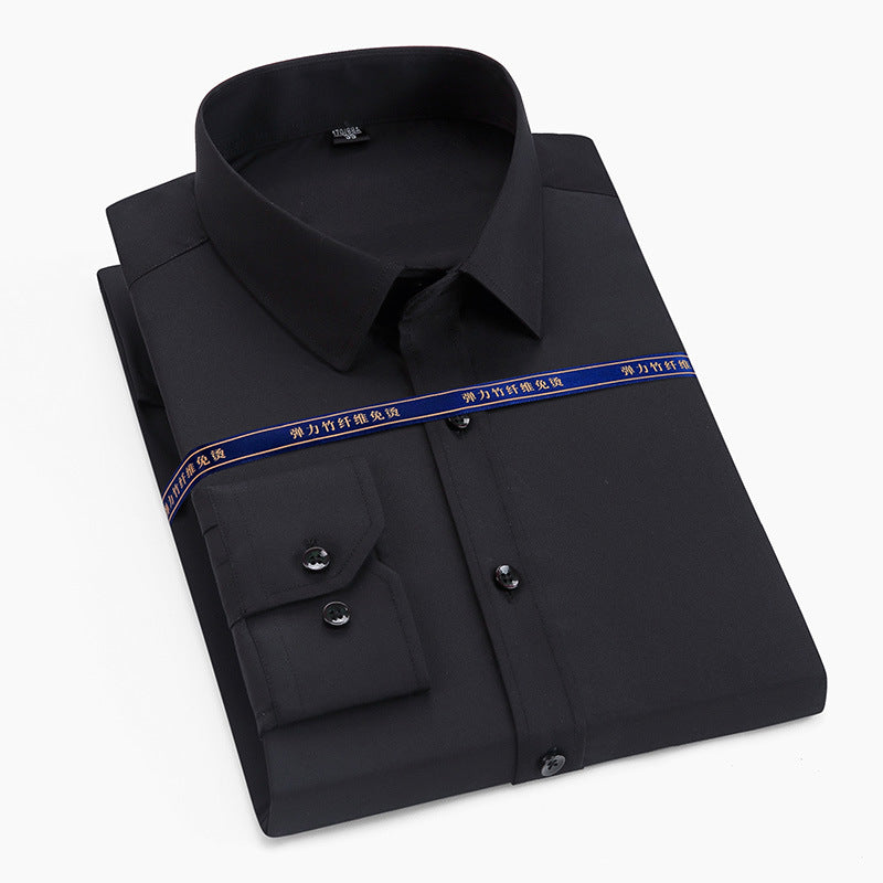 New Mens Long-sleeve Shirt Made From Bamboo Fiber