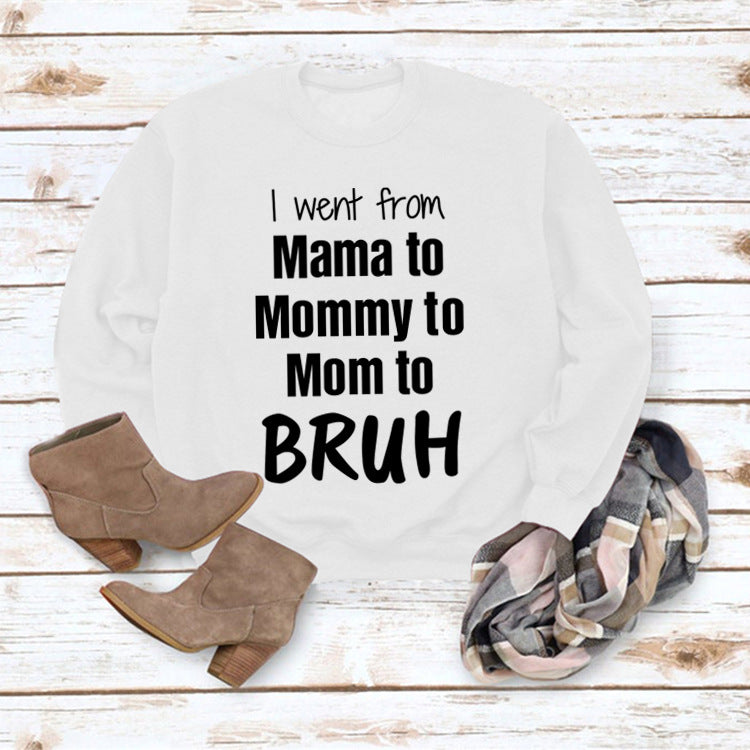 Gid jeg gik fra Mama til løs sweater med rund halsudskæring
