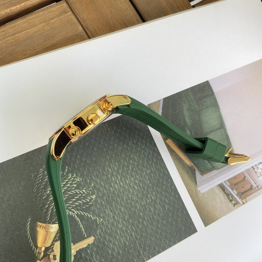 Watch Men's Silicone Belt Mori Malachite Green Phnom Penh Three Eyes Luminous Calendar