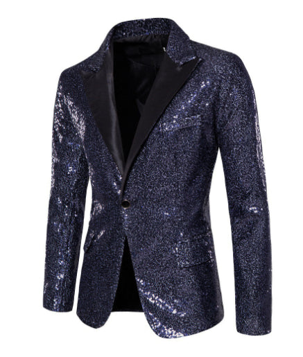 European And American Performance Dress Gold Sequined Suit