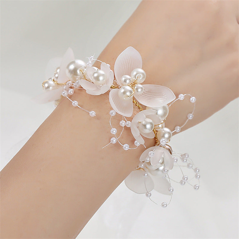 Korean Performance Vacation Hair Band Wrist Flower