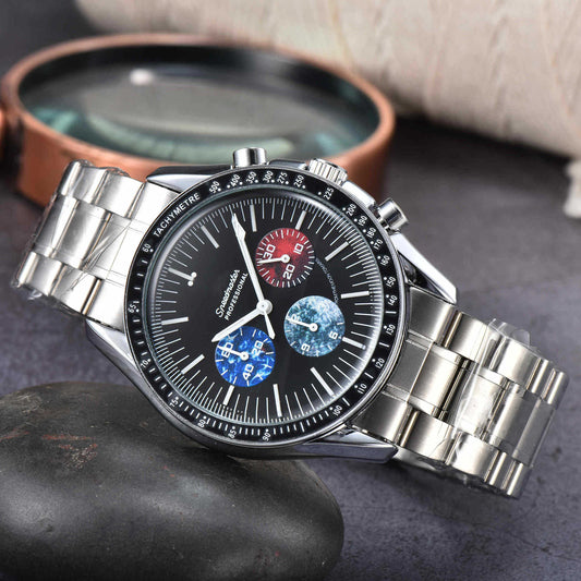 Stålrem Seksstiftet Quartz Chronograph Ur