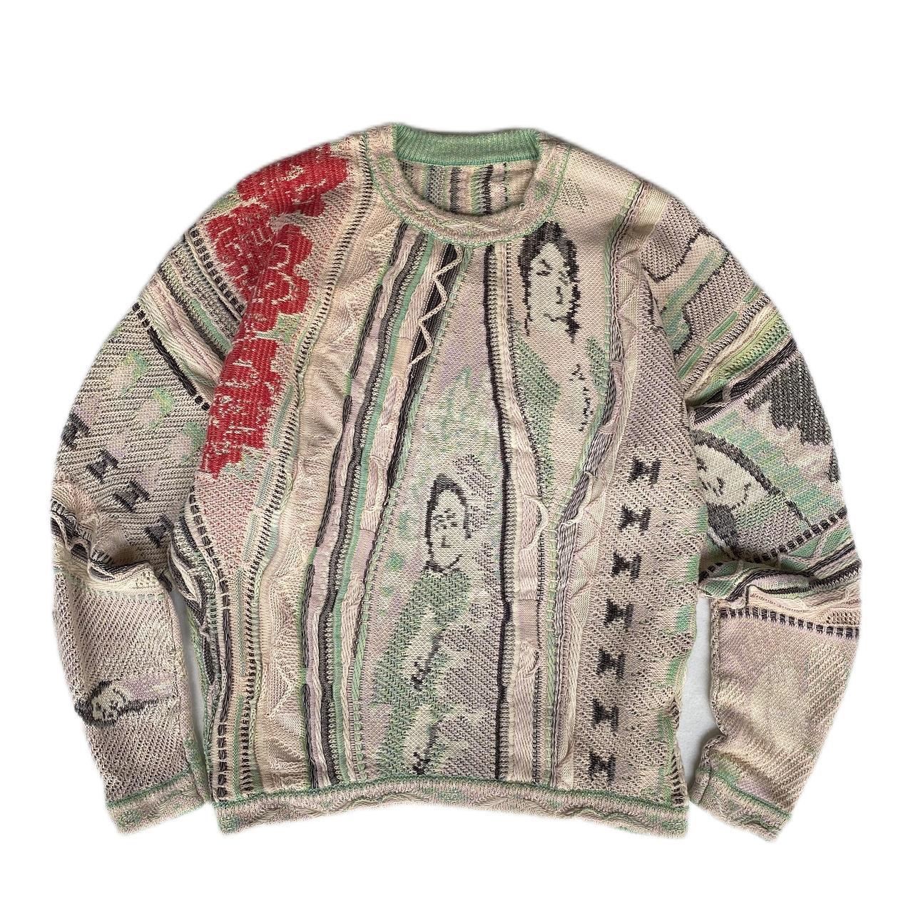 Vintage Ethnic Style Knitted Crewneck Pullover Sweater