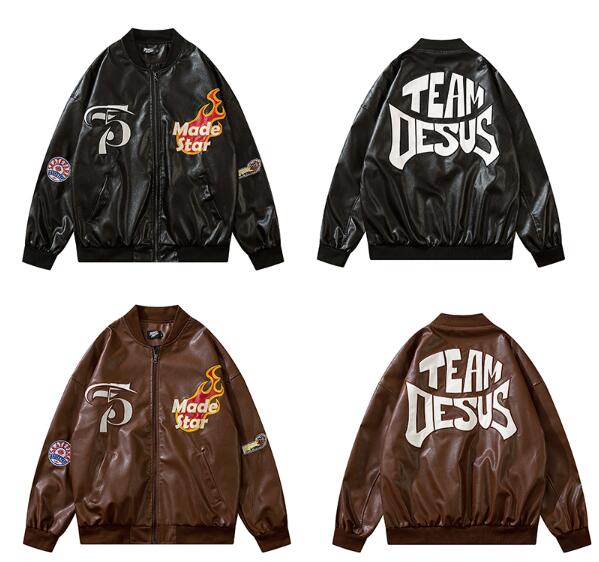 American Retro Street Hip Hop Loose Baseball Uniform Couples Jacket