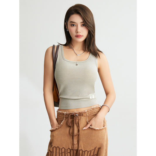 Women's Korean-style Square Collar Camisole Seamless Inner And Outer Wear