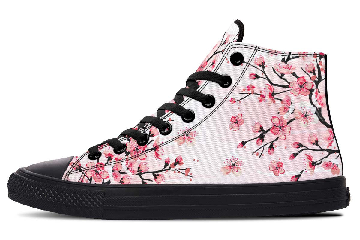 Printed Couple High-top Canvas Shoes