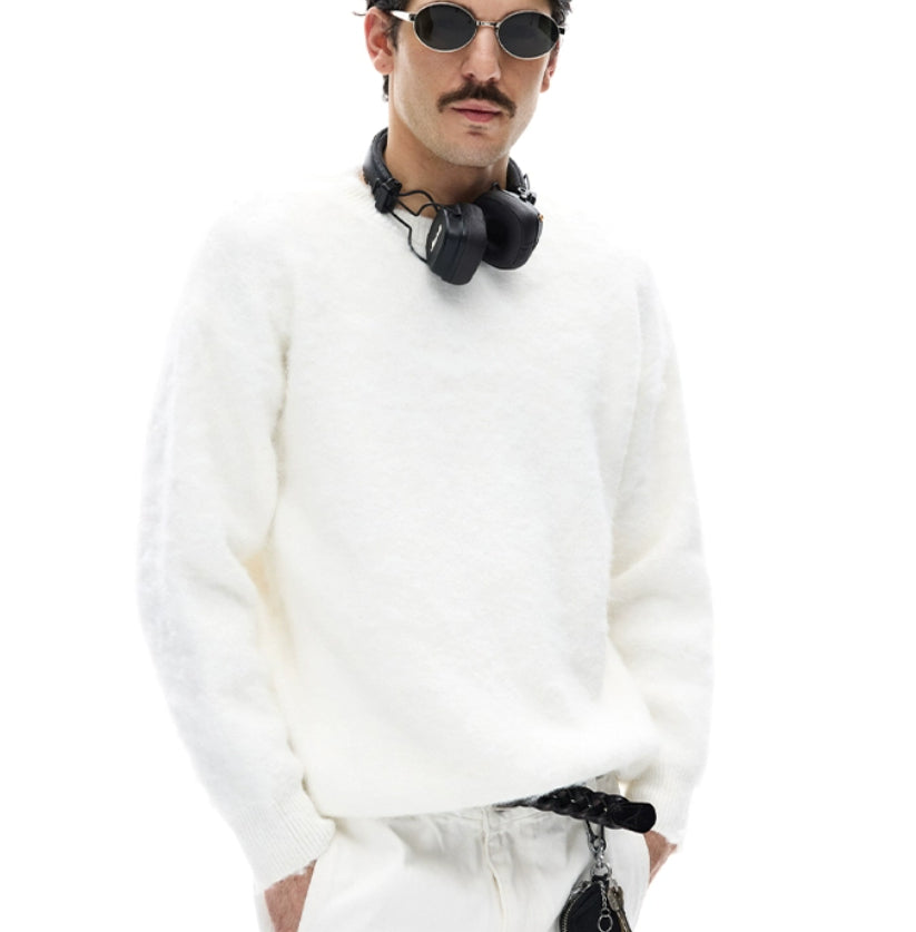 Men's Loose And Versatile Relaxed Laid-back Crewneck Knit Sweater