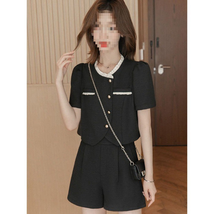Slim And Fresh Temperament Versatile Two-piece Set For Commuting