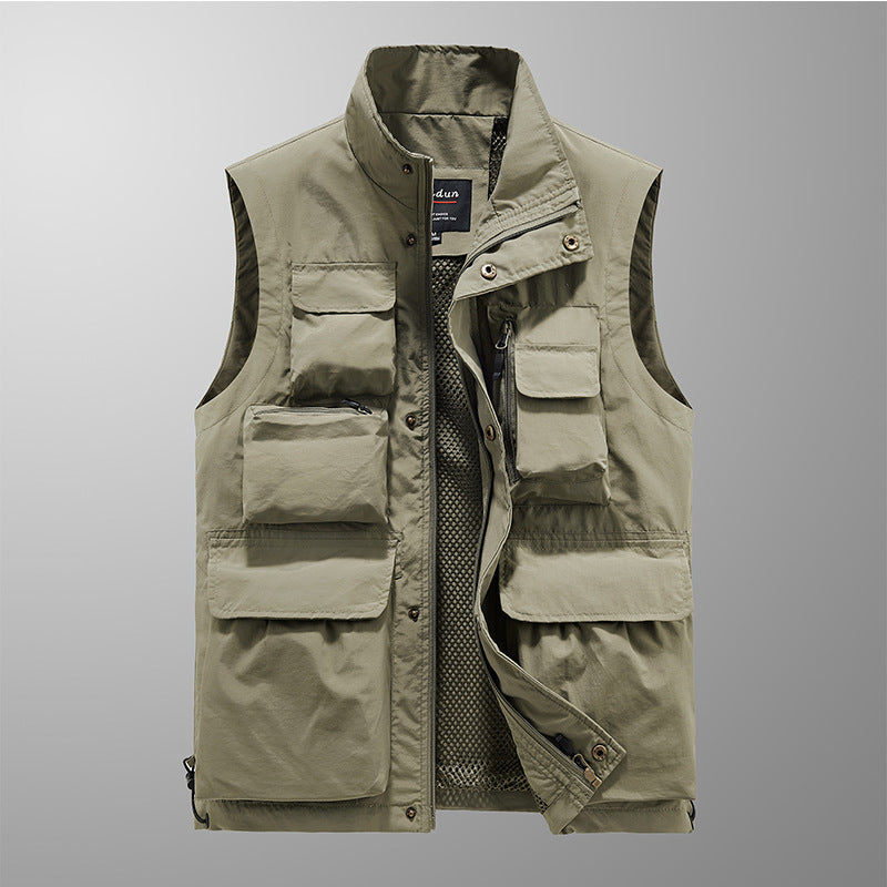 Multi-pocket Men's Vest Outdoor Sports Fishing
