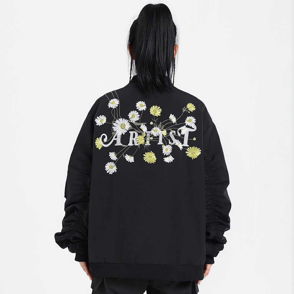 Embroidered Baseball Uniform Coat Men's Spring And Autumn