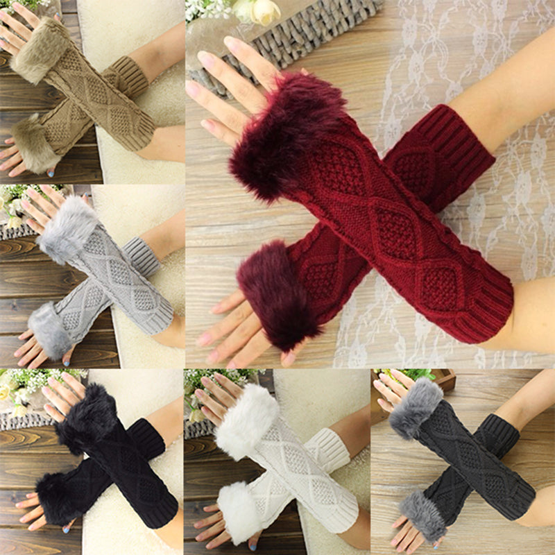 Driving And Riding Twist Knitted Arm Cover
