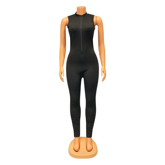 Women's Sports Tight Sleeveless One-piece