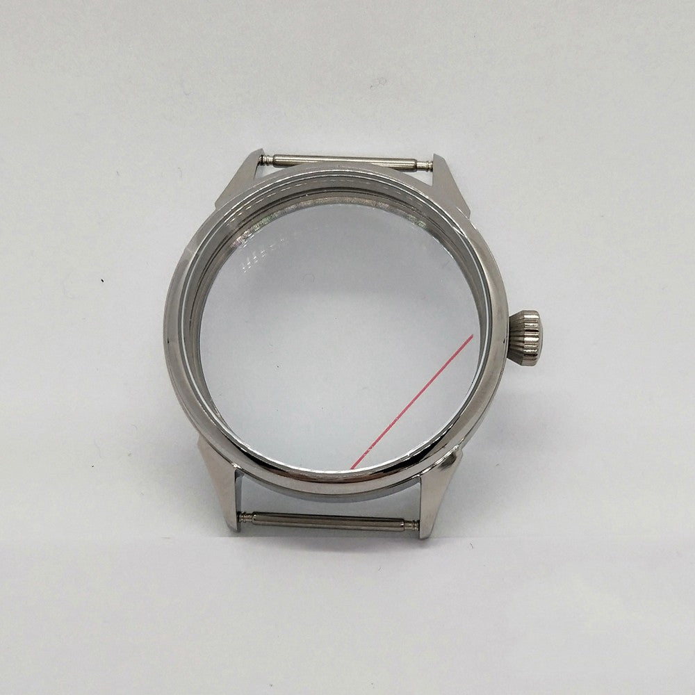 Silver Stainless Steel Shell Is Suitable For Eta6497 6498 Movement Sand Shell Light Shell