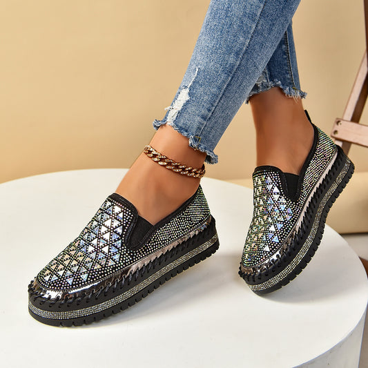 Casual Sneakers Pedal Four Seasons Thick Bottom All-matching Flat Shoes