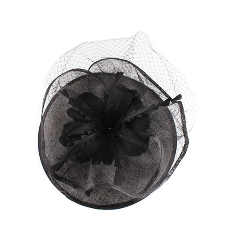 Ladies British Fashion Mysterious Hemp Yarn Hat
