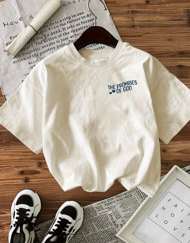 Heart- And Letter-Printed Cotton T-Shirt