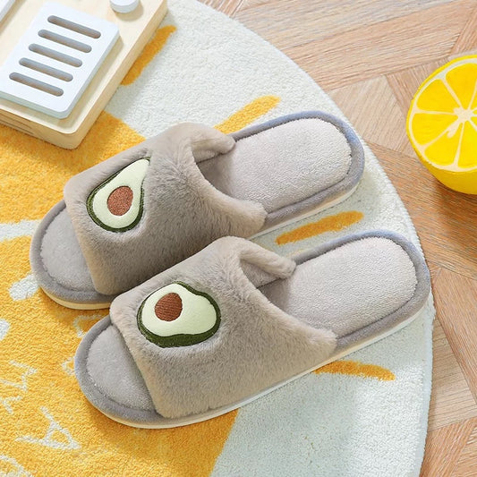 Plush Slippers Cute Home Warm And Non-slip