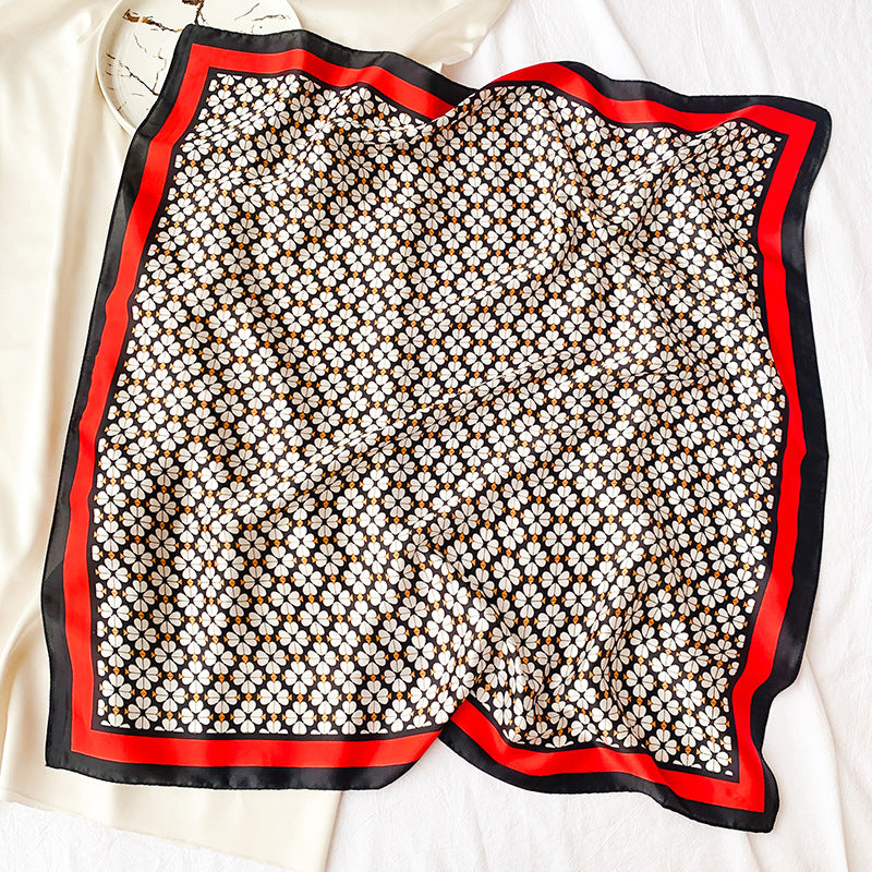 Spot Printed Satin Scarf Occupation