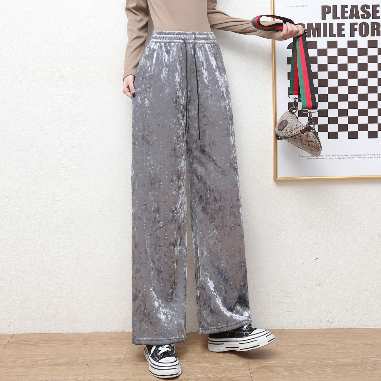 Women's Slimming Straight-leg High-waist Pants