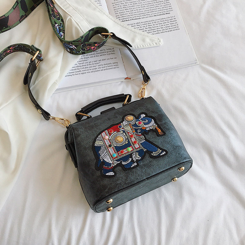 Korean Style Versatile Wide-strap Crossbody Bag