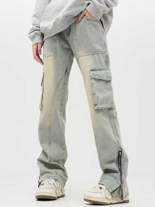 Multi-Pocket High Street Workwear Jeans