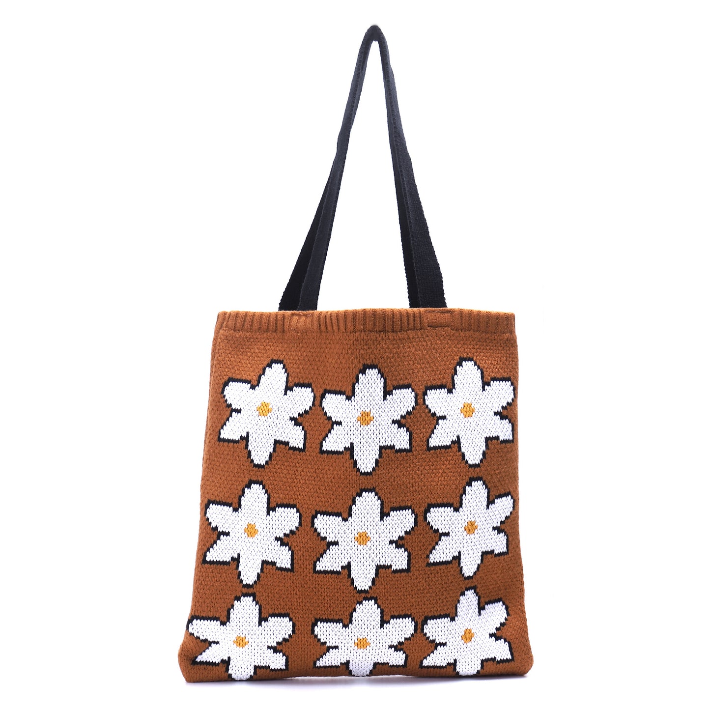 Women's Autumn And Winter Portable Shopping Bag Literary One-shoulder Knitting