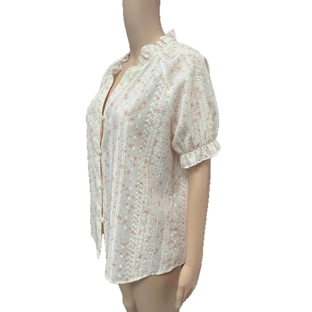 Sommer Unik og Smuk Skjorte Fransk Minoritetsdesign Bluse